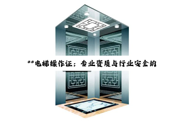 **电梯操作证：专业资质与行业安全的基石**